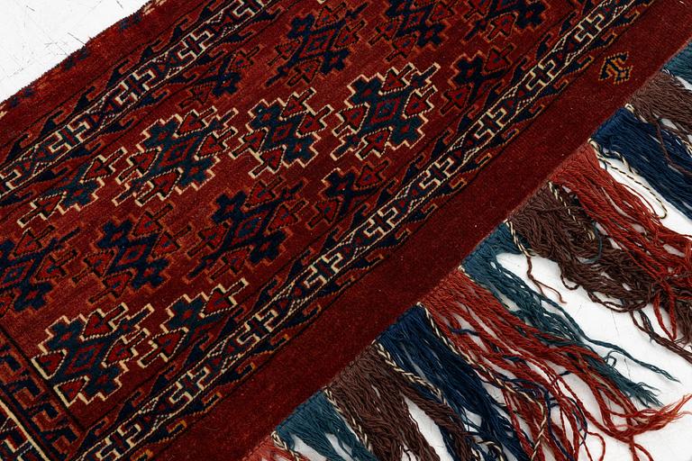 Two Torbor, Turkmen, approx. 95 x 42 cm.