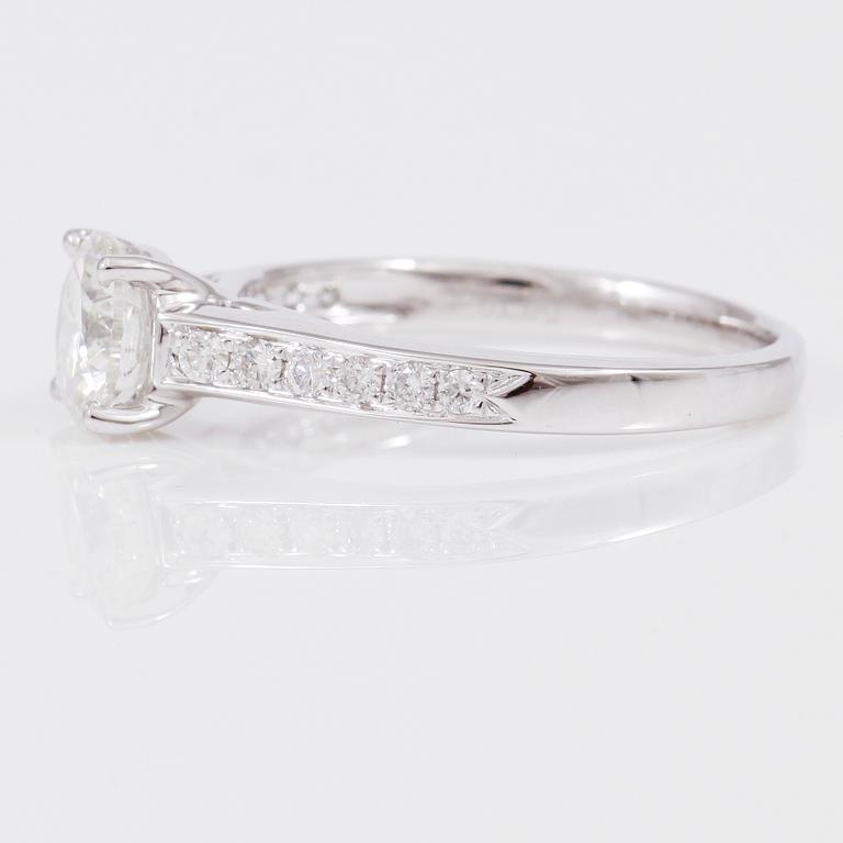 RING, briljantslipade diamanter totalt ca 1.19 ct.