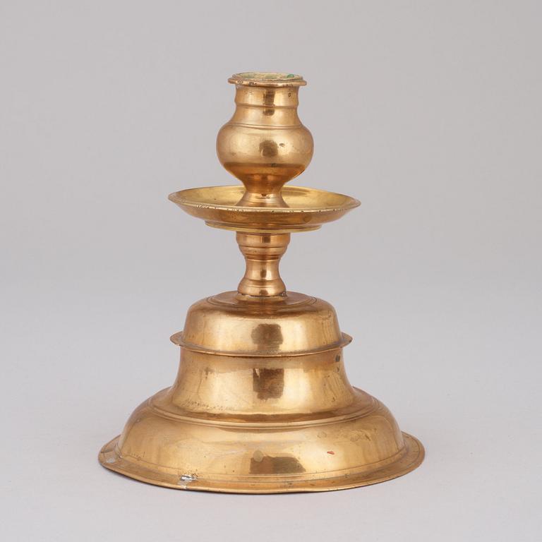 A Baroque 17th century candlestick by Stefhan Schimmer, Nürnberg.