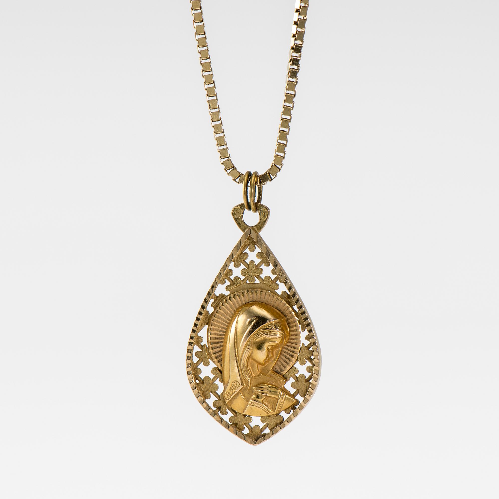 HALSSMYCKE, 14K guld. Vikt ca 11,8 g.