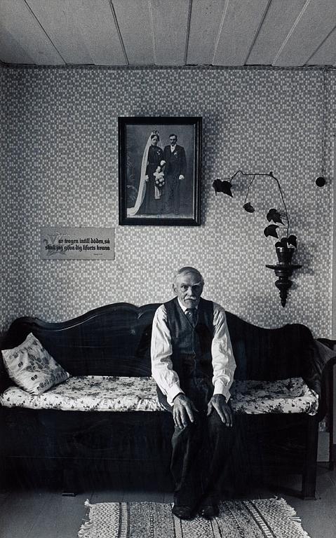 Sune Jonsson, "Förre hemmansägaren P.A Söderström, Ytterbyn, Lövånger, 1962".