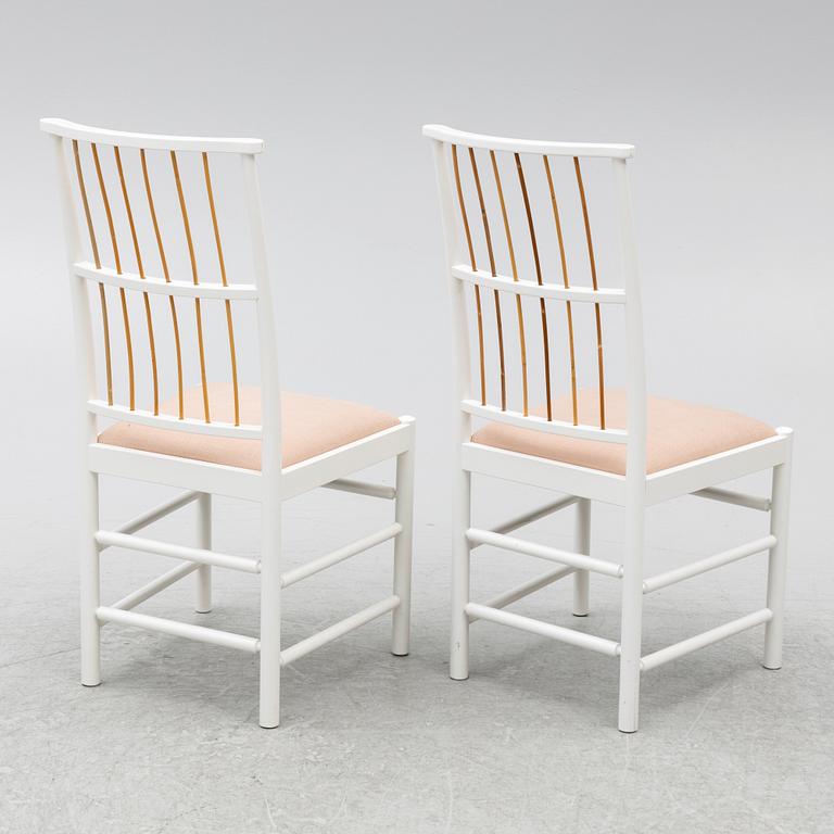 Josef Frank, Chairs, 4 pcs, model B 2025, Svenskt Tenn, after 1985.
