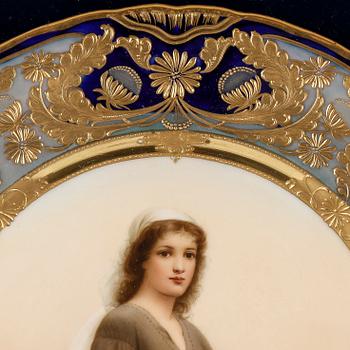 TALLRIKAR, 6 stycken, sannolikt Tyskland/Österrike, 1800-talets sista kvartal.