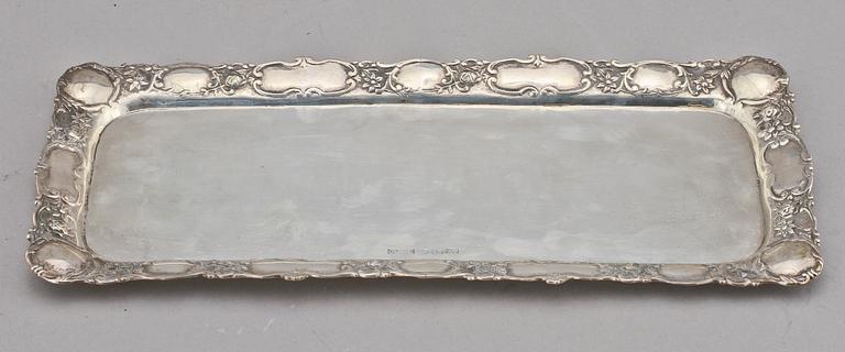 BRICKA, silver, Gewe, Malmö, 1972. Vikt 468 g.