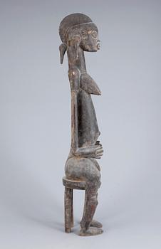 SKULPTUR, skuret trä, Afrika, omkring 1900-talets mitt.