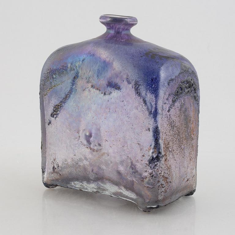 Bertil Vallien, vase/bottle, glass, Boda, unique.
