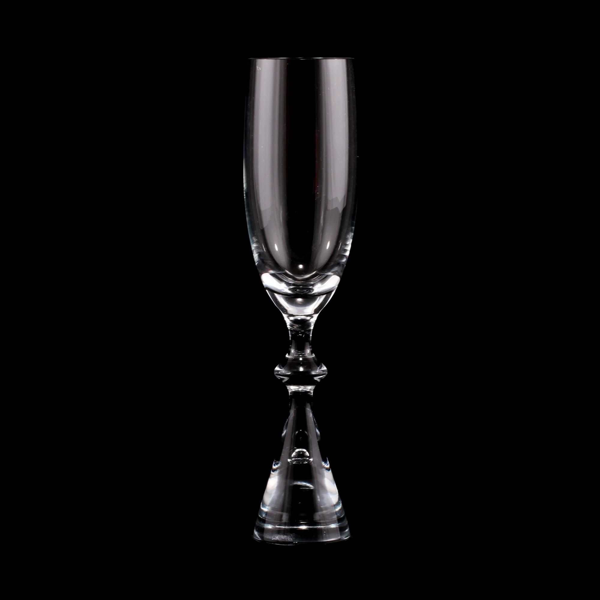 CHAMPAGNEGLAS, 12 st, "Prince", Holmegaard, 1900-talets andra hälft.