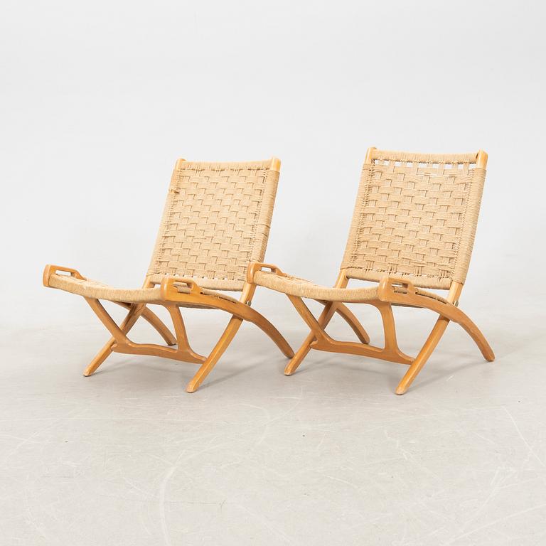 Ebert Wels, a pair of folding chairs, Yugoslavia 1960s.