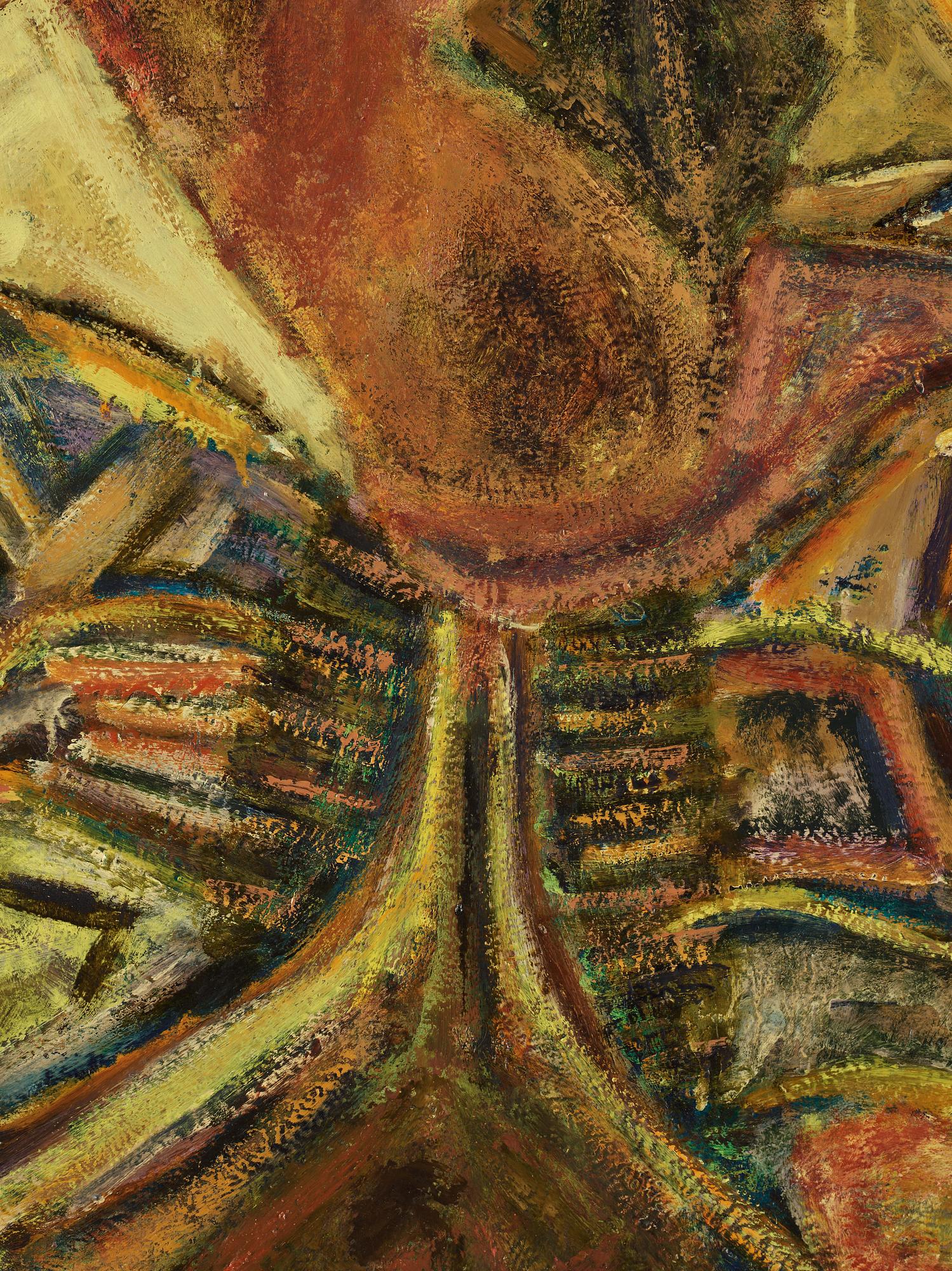 Margrit Lewczuk, oil on canvas, signed and dated 1985 on verso.
