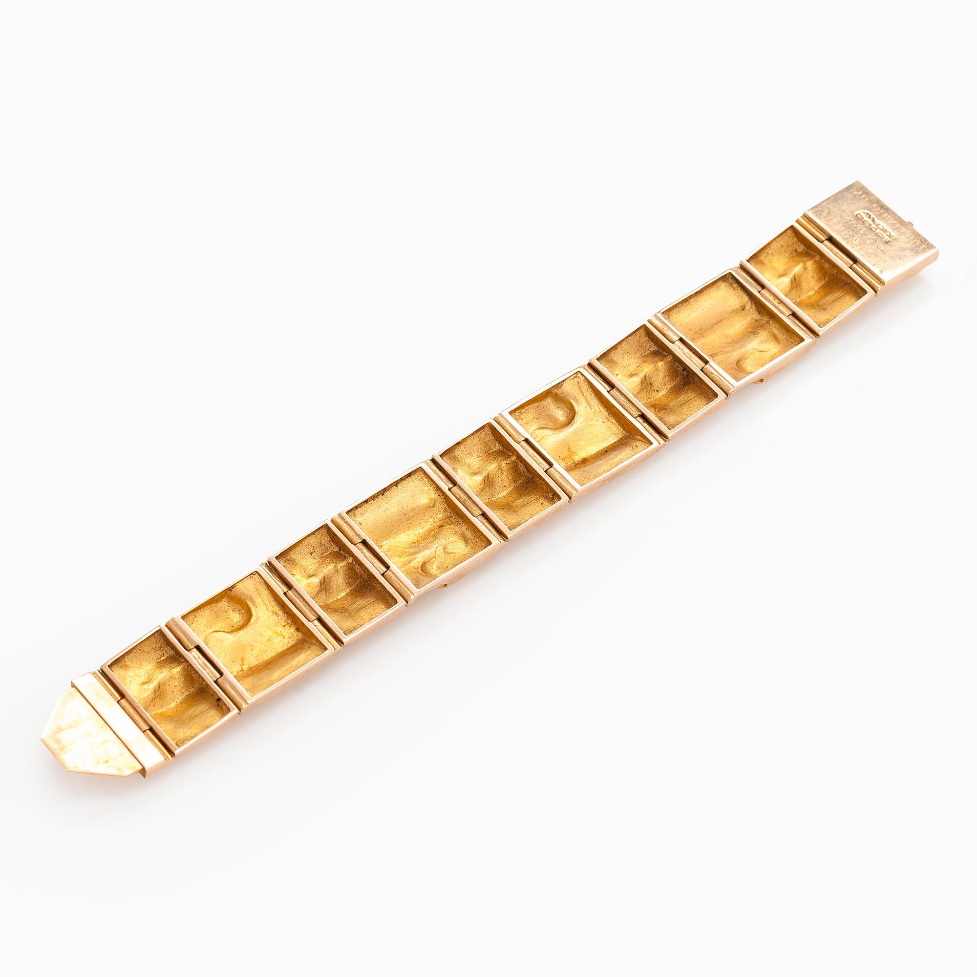 Björn Weckström, armband, "Gyllene Ström", 14K guld, Lapponia 1971.