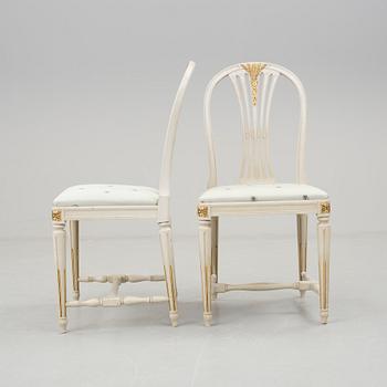 STOLAR, 4 st, "Axet", gustaviansk stil, Bodafors, 1900-talets andra hälft.