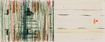 RUNE JANSSON, chalk drawing, signed.