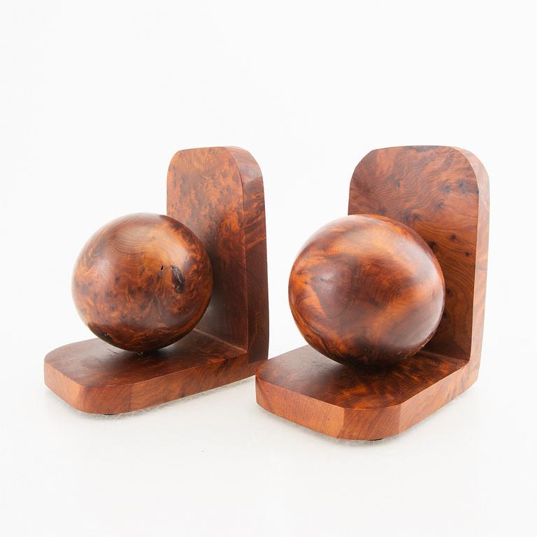 Bokstöd, ett par, art déco, 1900-talets första hälft.