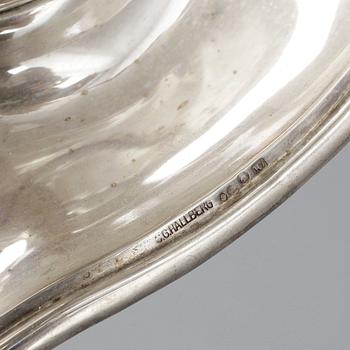 SÅSSKÅL, silver, CG Hallberg, Stockholm, 1919. Vikt ca 404g.