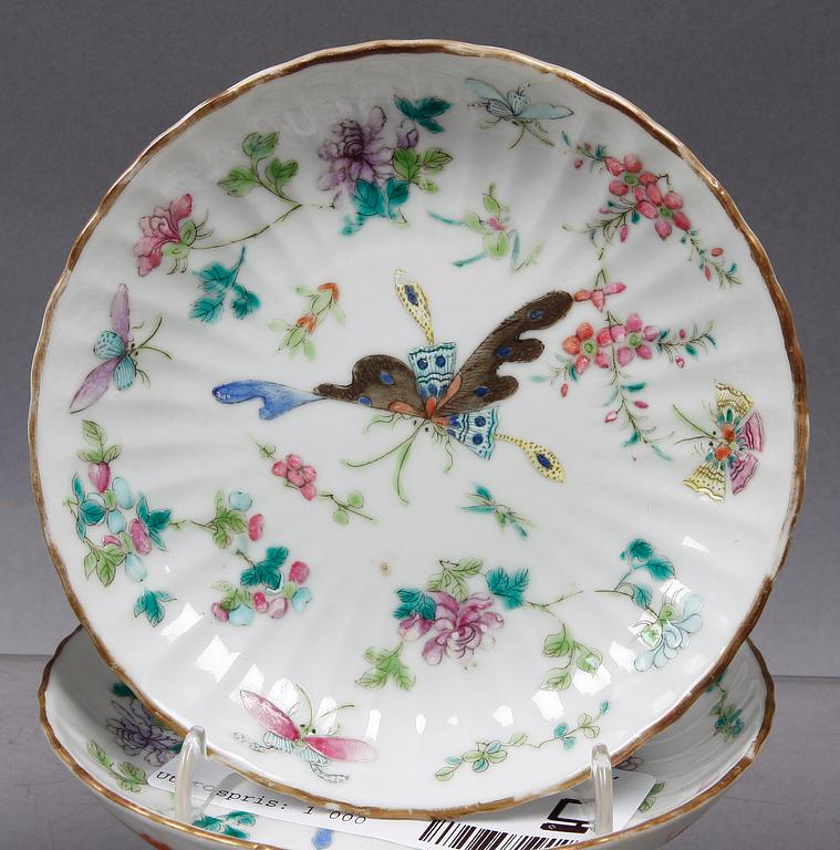 FAT, 9 st. Porslin, Kina, 1800-tal.