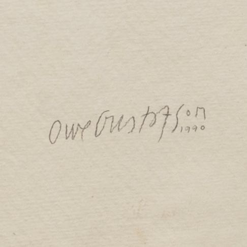 OWE GUSTAFSSON, blandteknik, signerad 1990.