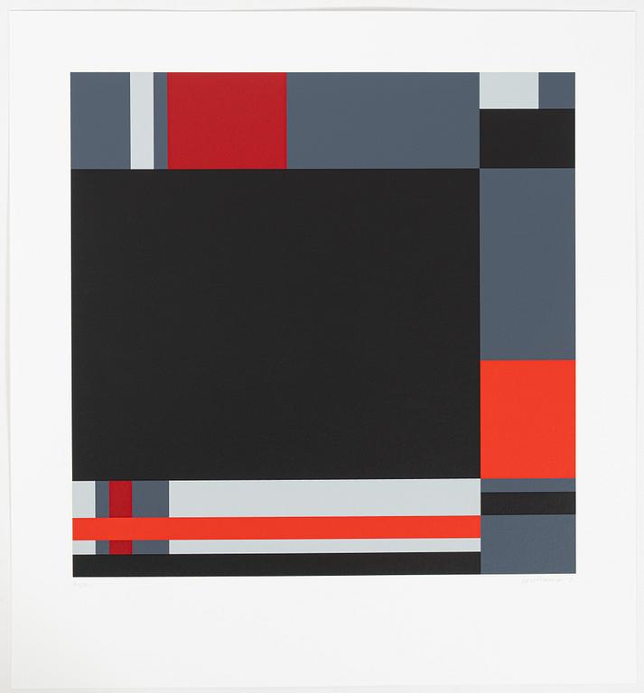 Jo Niemeyer, "Tuorila", mapp med 4 färgserigrafier.