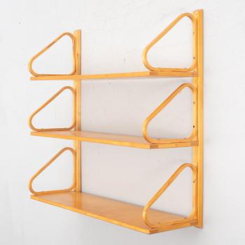 Alvar Aalto, shelf, 112b-4, likely produced under licence by Aalto Design Hedemora for Artek, mid-20th century.