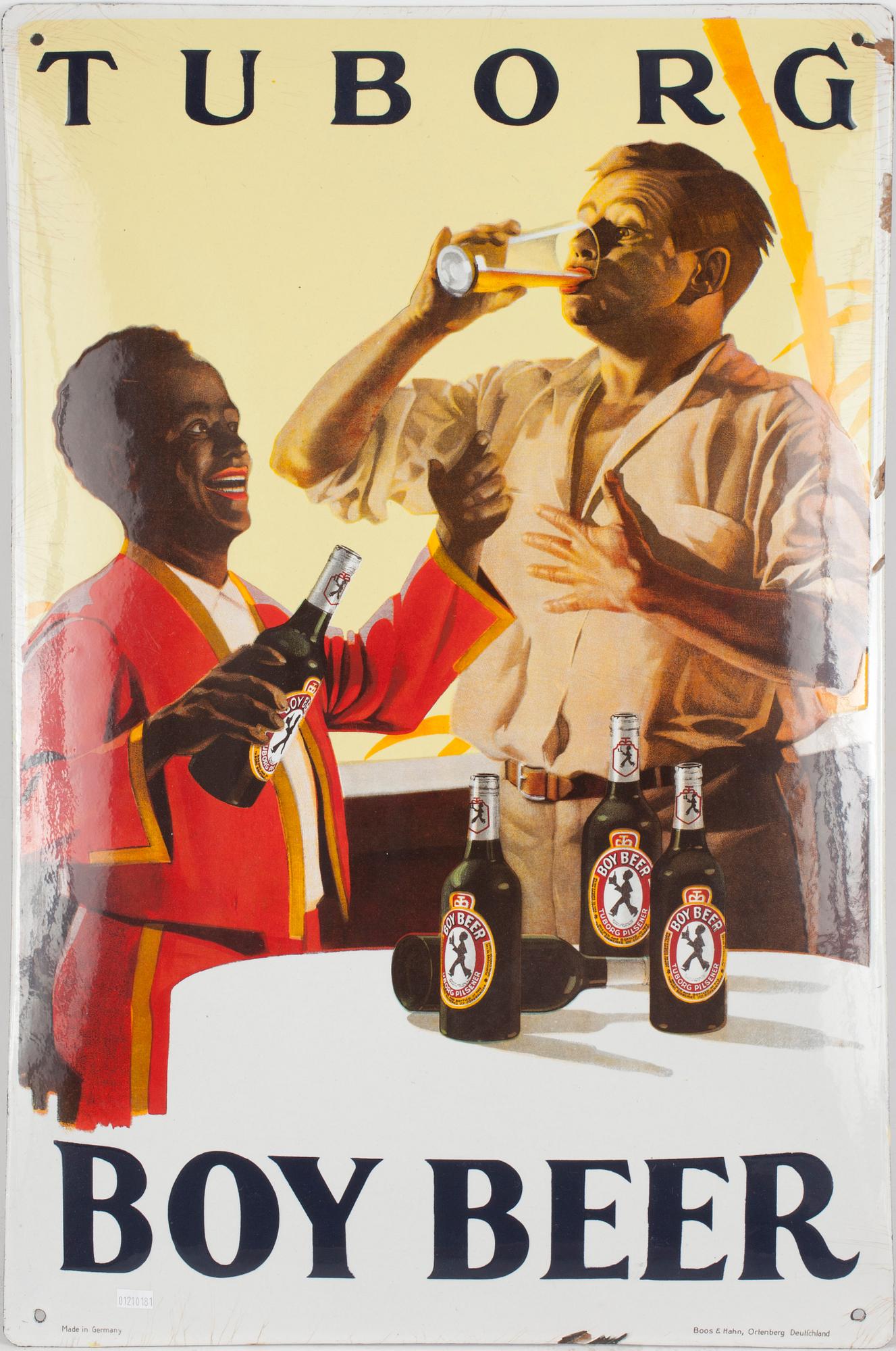 EMALJSKYLT, "Tuborg - Boy beer", troligen 1929.