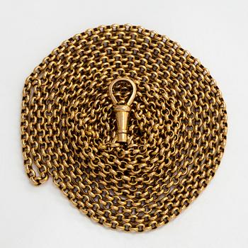 Klockkedja, 18K guld, Hugo Grün & Co Oy.