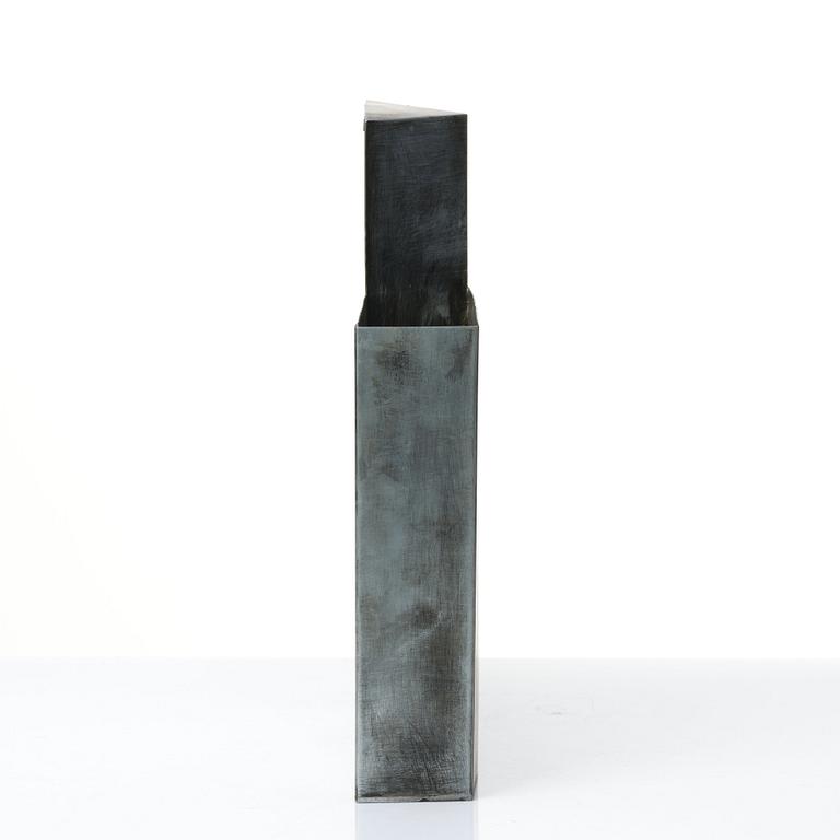 Michel Sauer, sculpture, patinated aluminum, signed and dated MS -88.