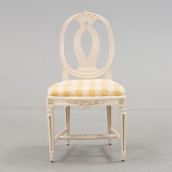 A Swedish Gustavian chair from the late 18th century.