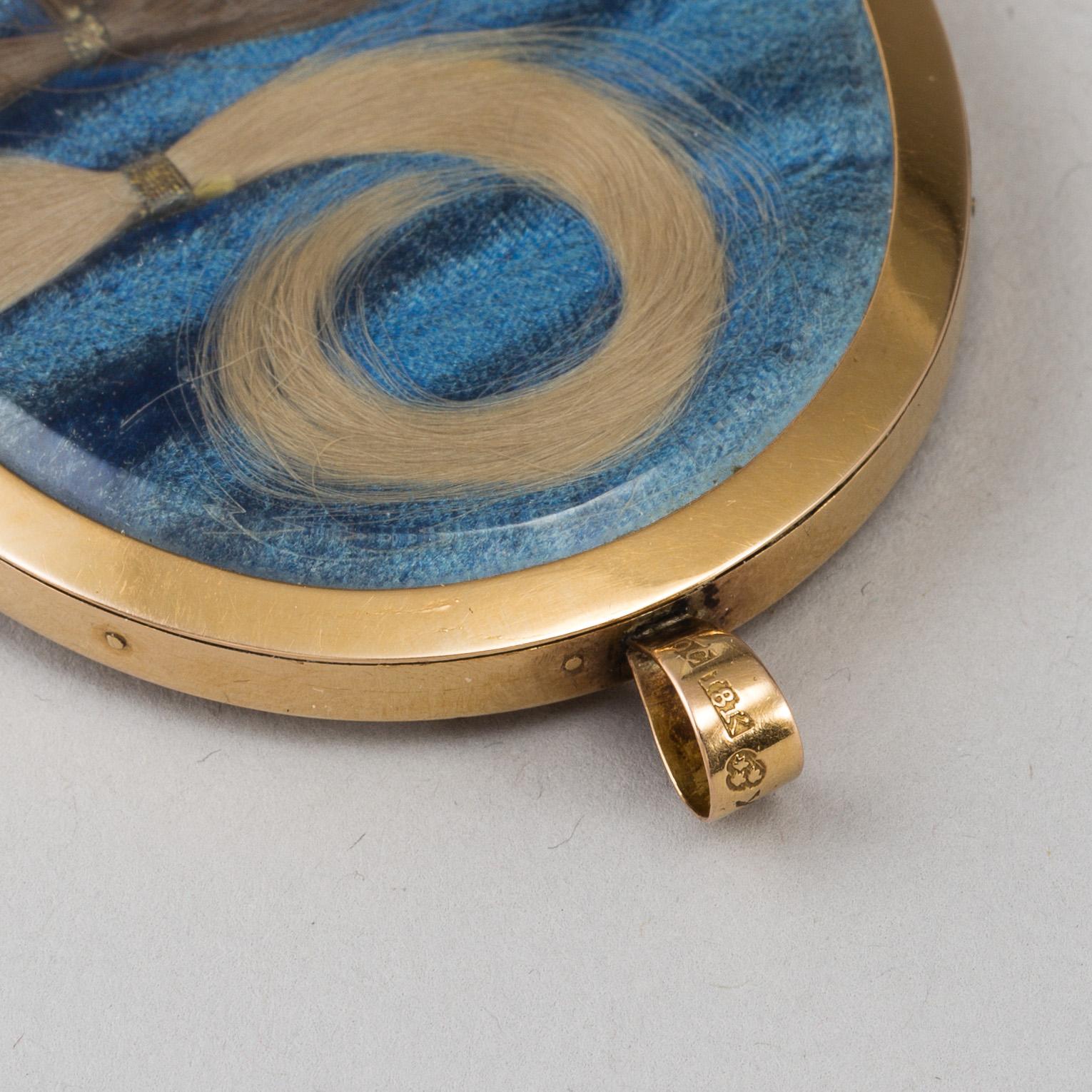 CARL VIERTEL, attributed to, early 19th century, in golden 18K frame by Olof Carlström, Stockholm 1804.
