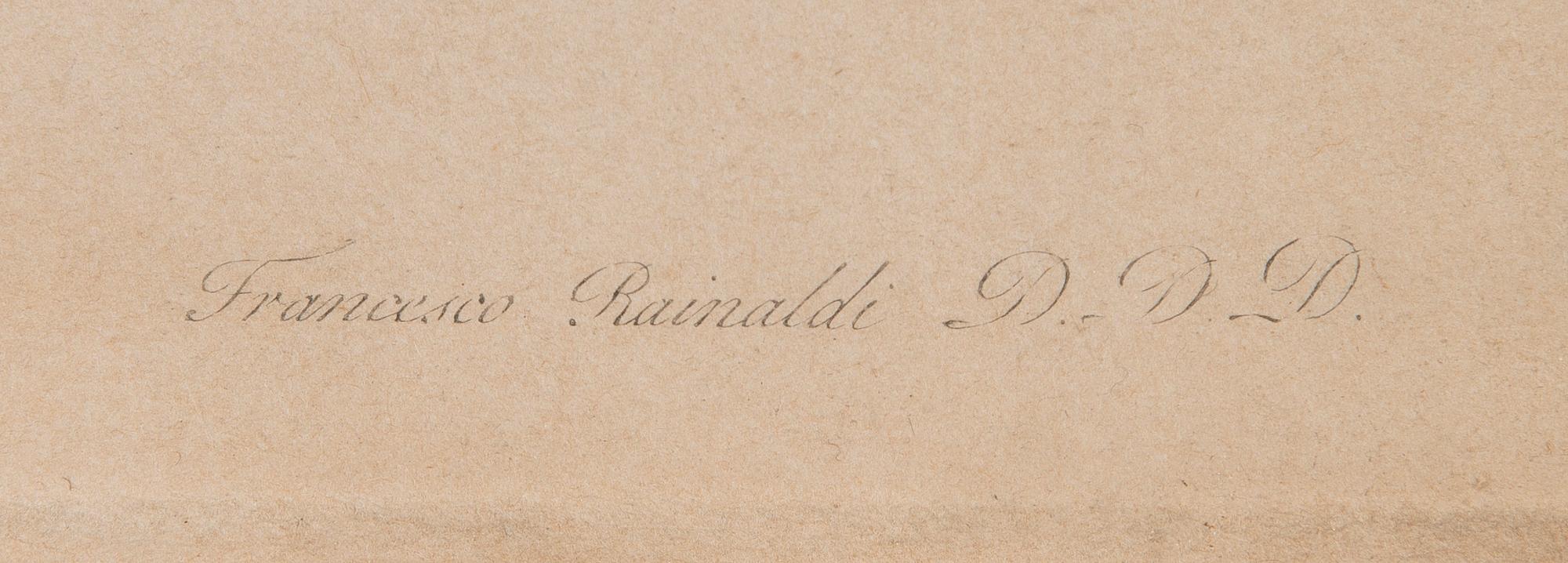 FRANCESCO RAINALDI, kopparstick, efter Leonardo da Vincis "Nattvarden".