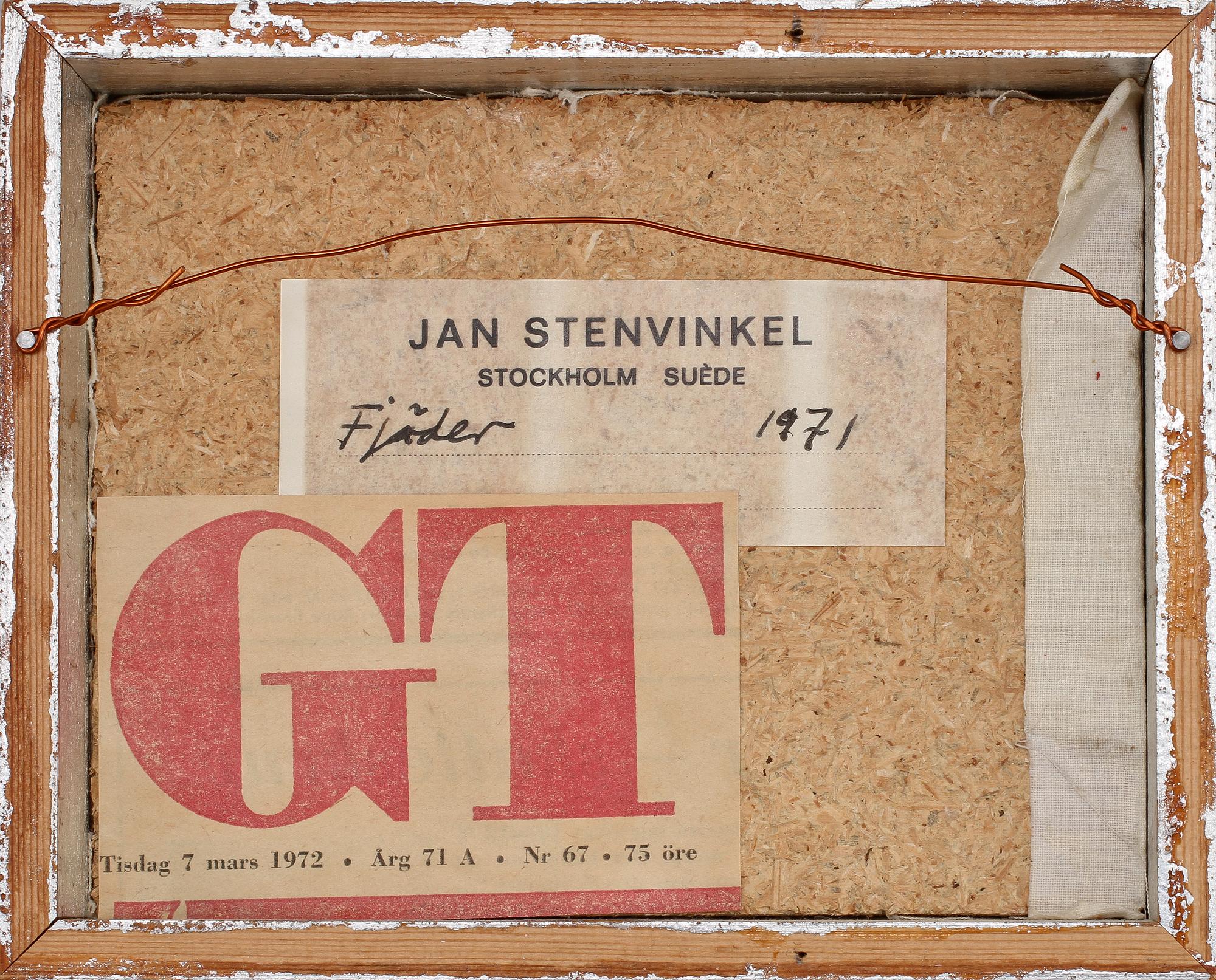 JAN STENVINKEL, olja på duk, signerad.