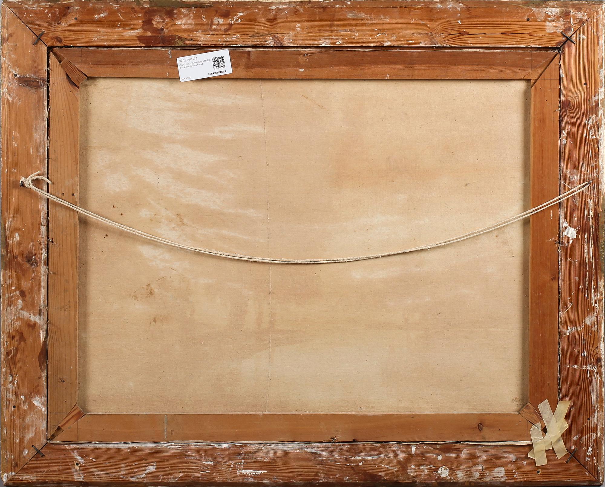 OIDENTIFIERAD KONSTNÄR, olja på duk, osignerad.