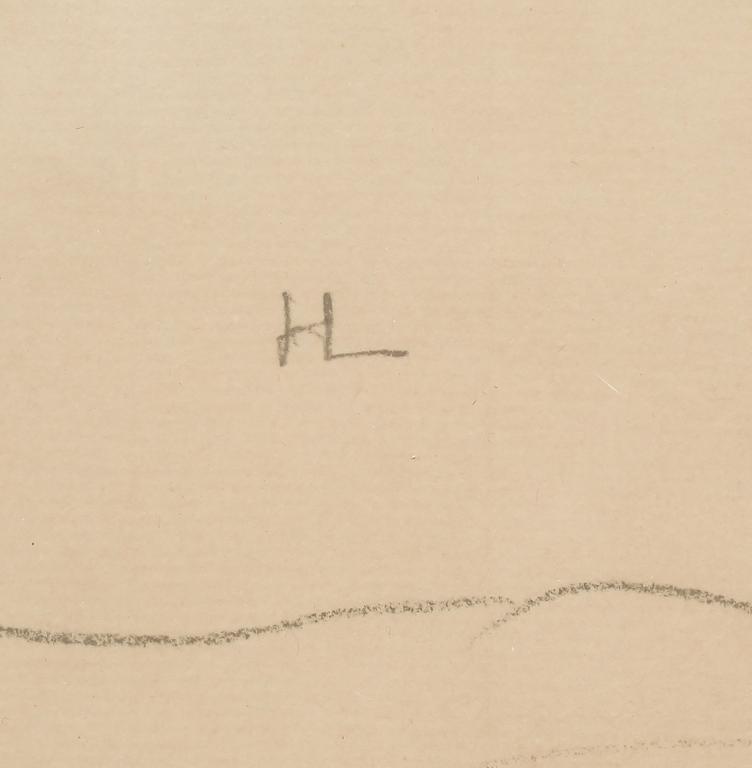 HILDING LINNQVIST, blyerts, signerad.