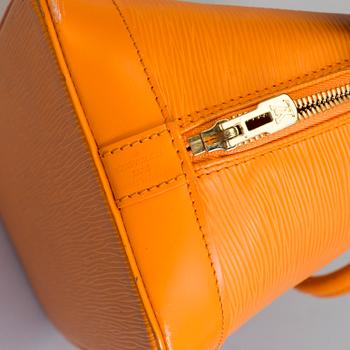 LOUIS VUITTON, an orange Epi leather 'Alma' bag.