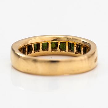 An 18K gold ring with tourmalines. Finland 2002.