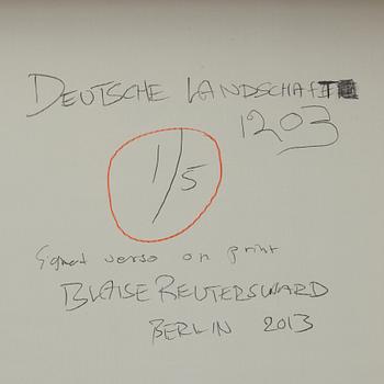 Blaise Reutersward, "Deutsche Landschaft 1203", 2012.