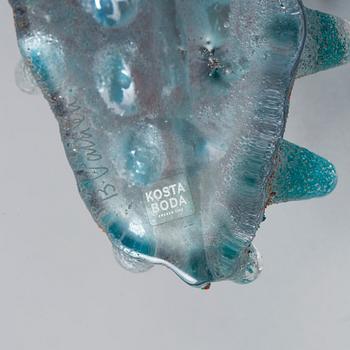 BERTIL VALLIEN, a unique sand cast glass sculpture, Kosta Boda, Sweden.