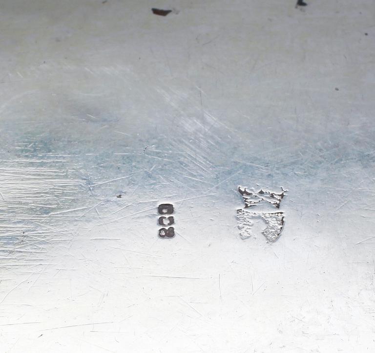 DOSOR, 2 st, silver, 1800-/1900-tal. Vikt ca 212 gram.