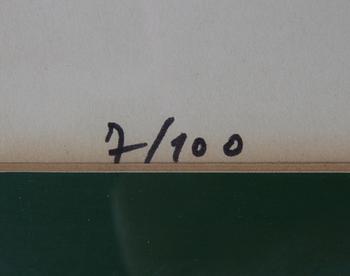 BAJ, ENRICO. Färglitografier, 5 st, sign o numr 7/100. Ur "Larmes des Généraux".