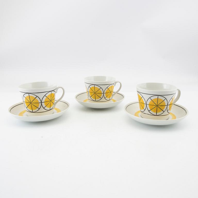 Arthur Percy, artificial cups 3 pcs "Fortuna" Uppsala Ekeby 1950s/60s.