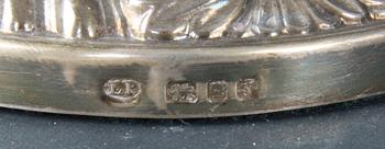 LJUSSTAKAR, ett par, silver, London, England.