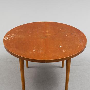 A 1940s mahogany veneer table.