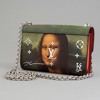 Chain wallet pouchette "Da Vinci Mona-Lisa " from Master collection by Jeff Koons 2017 for Louis Vuitton.