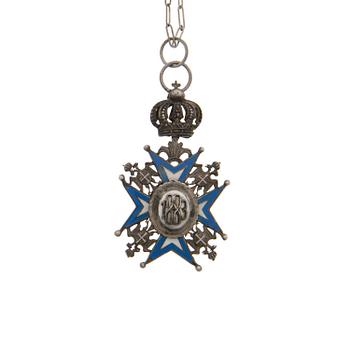 MEDAL, Serbia Order St Sava Knight's Cross 1883 Green Robe.