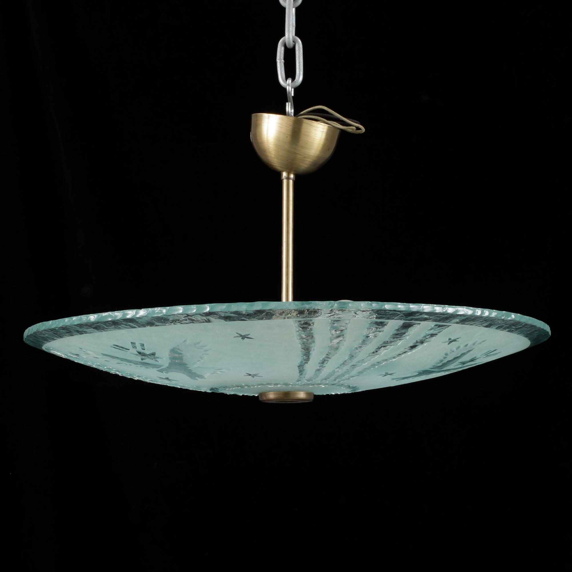 TAKPLAFOND, 1940/1950-tal. Höjd ca 40cm.