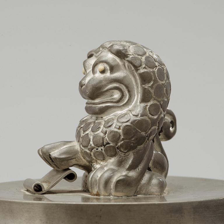 An Anna Petrus pewter jar, Svenskt Tenn, Stockholm 1936.