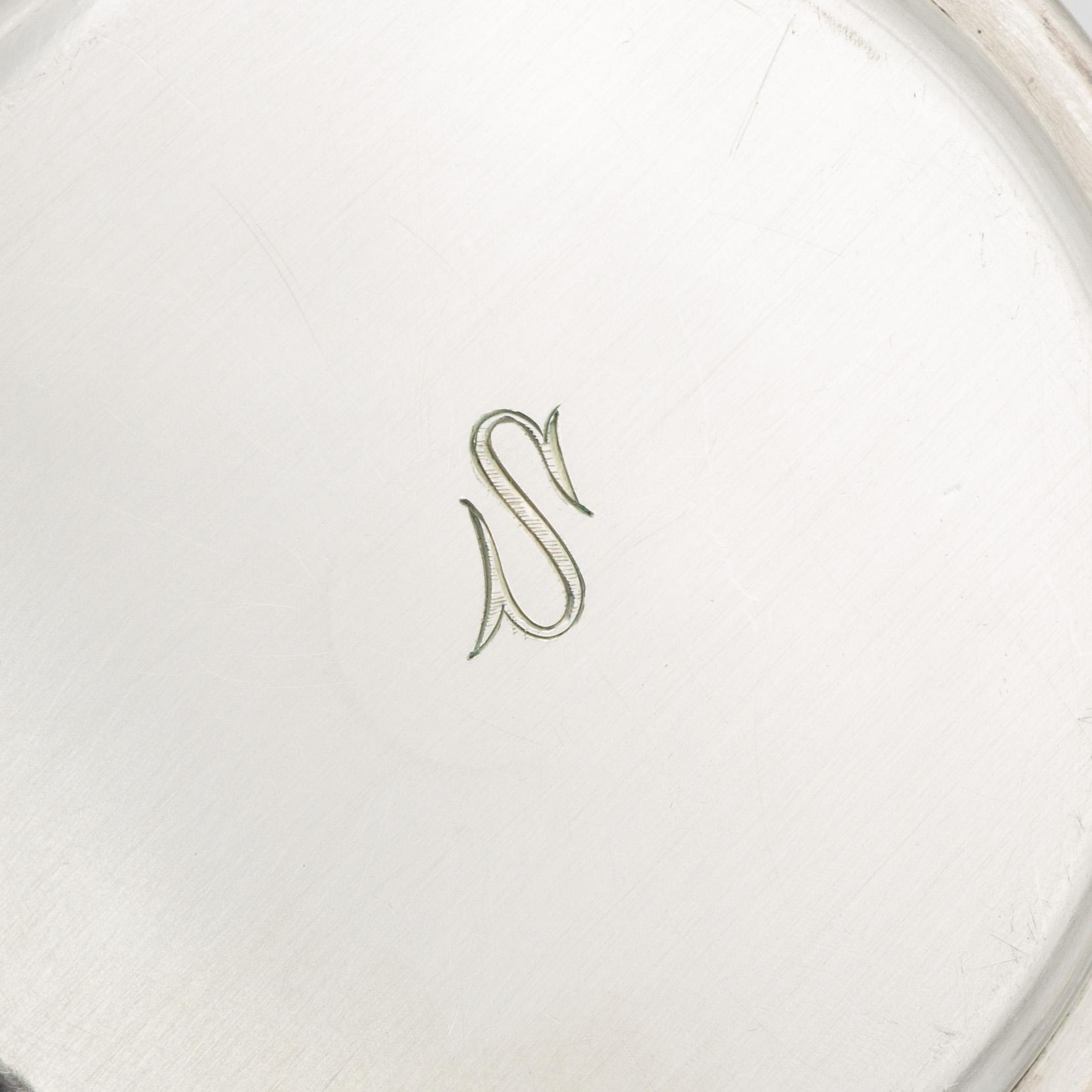 Coasters, 12 st, silver, GAB, Stockholm 1951.