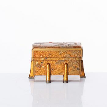 A Miniature lacquer Karabitsu, Meiji period, late 19th century.