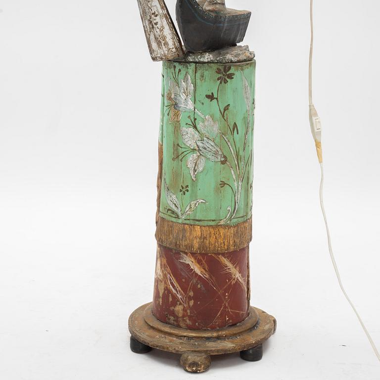 A late 19th century floor lamp.