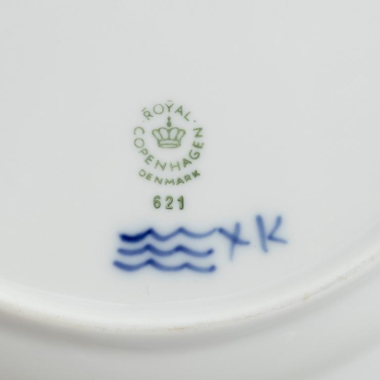 Royal Copenhagen, service parts, 51 pcs, porcelain, "Blue Flower", Denmark.