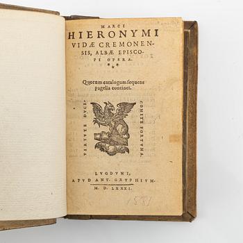 Gryphius 1581, with a poem about the game of chess.