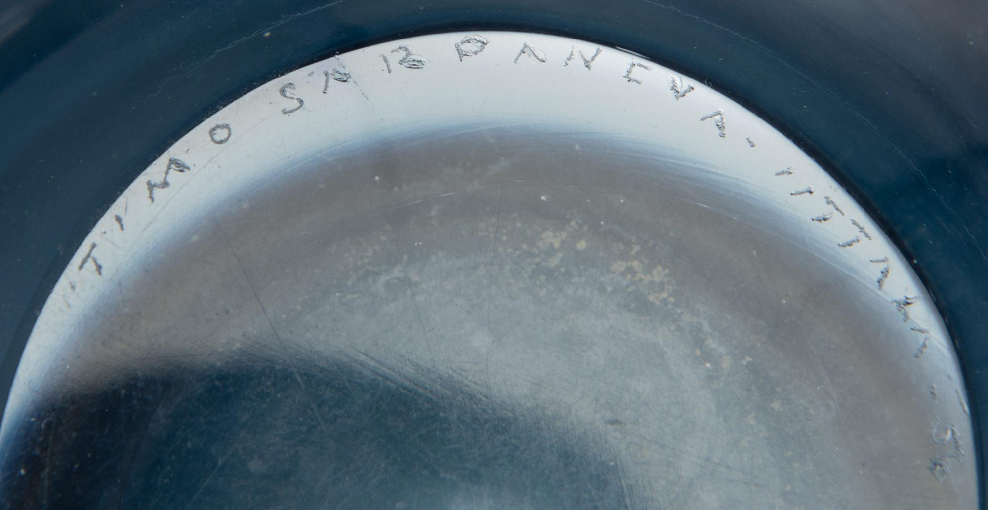 TIMO SARPANEVA, LASIVEISTOS, Ukkospallo. Sign. Timo Sarpaneva - Iittala -56.